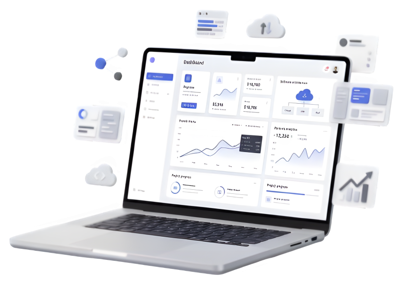 The OrbixEdge dashboard open on a laptop