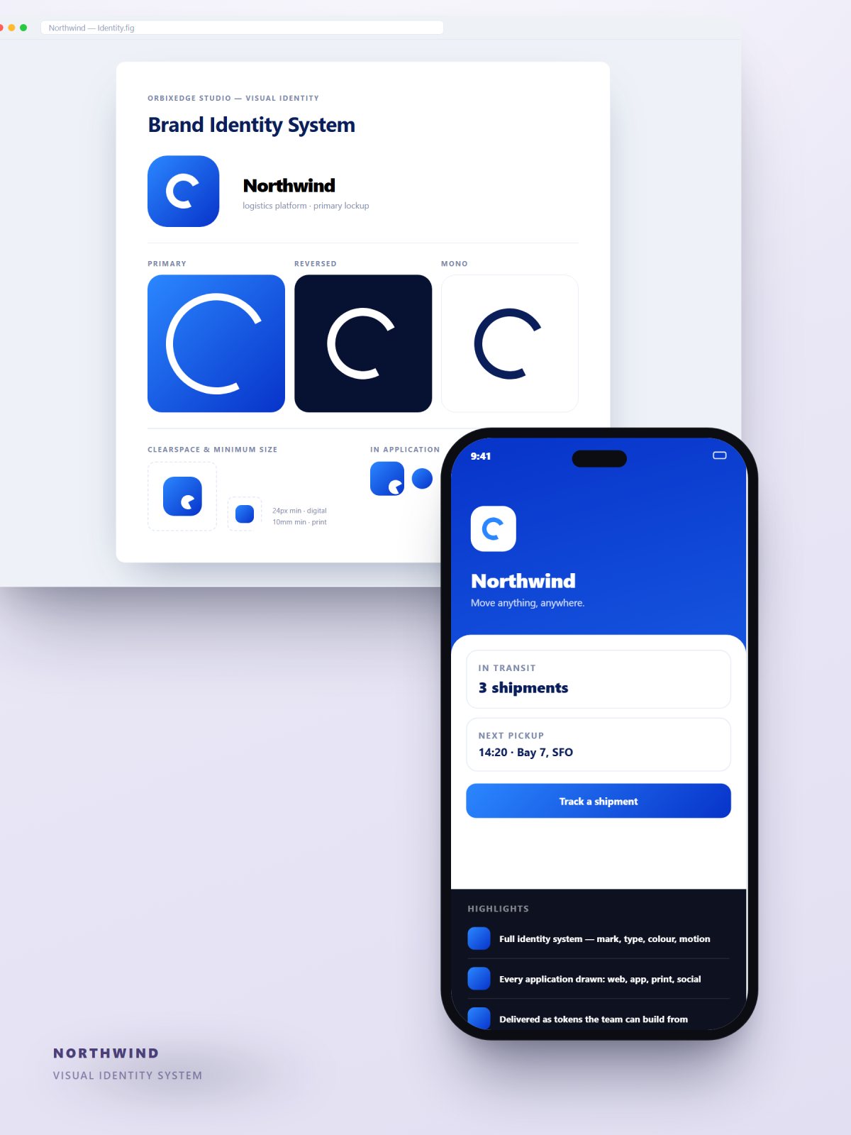 Brand identity system — logo, monogram and lockups
